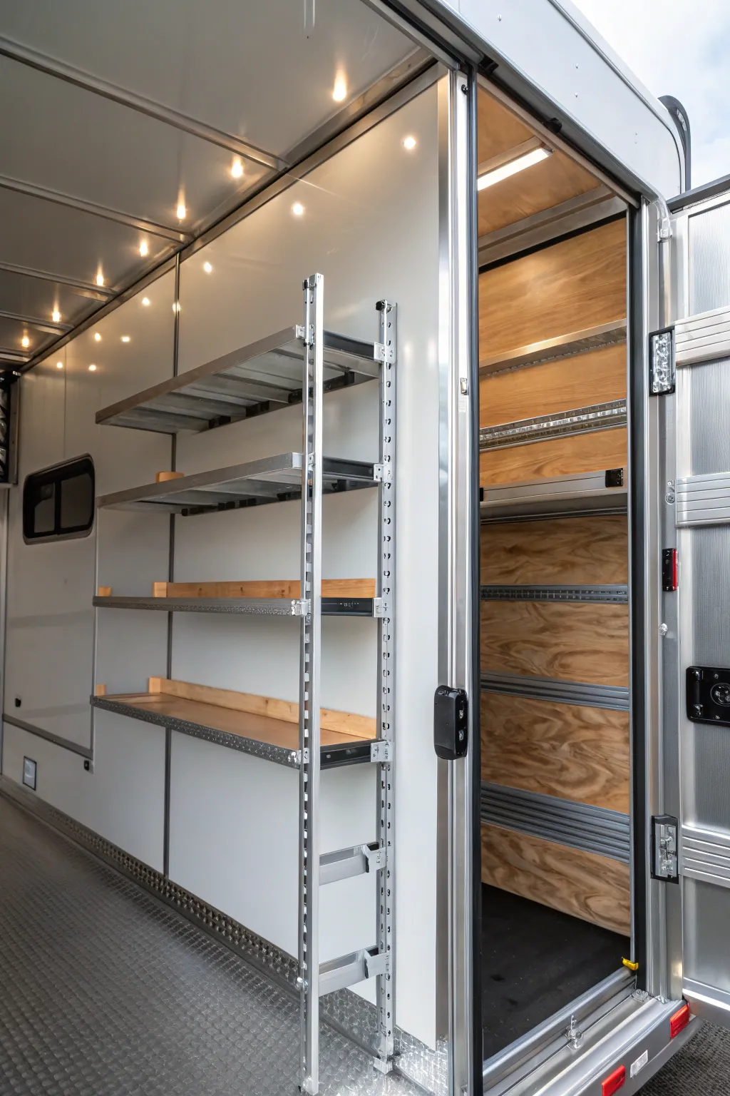 Revolutionize your storage: E-Track systems for ultimate flexibility and style in your trailer.