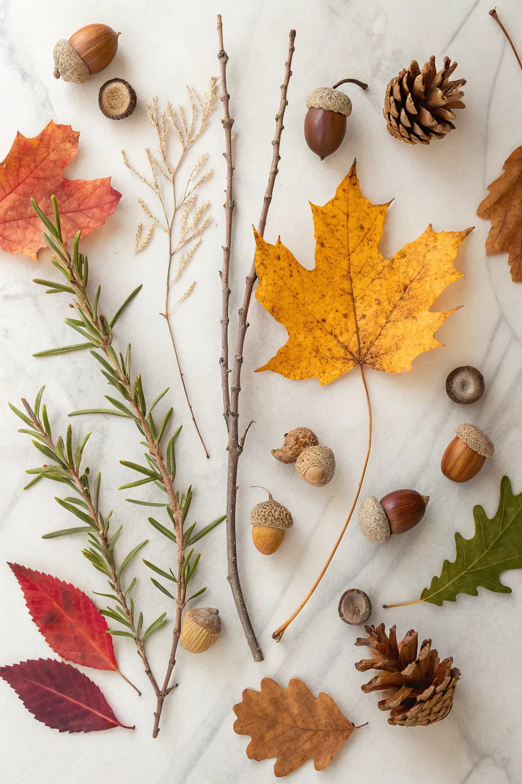 Embrace the beauty of nature with this stunning fall collage, where simplicity meets the elegance of the season.