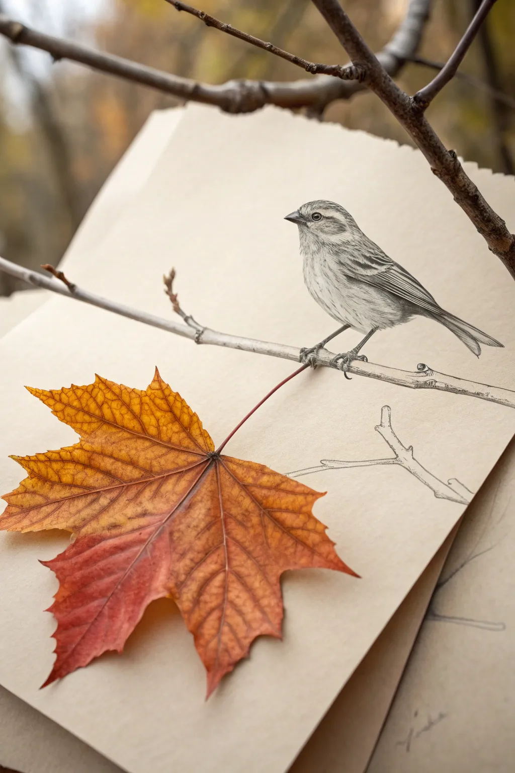 Embrace the season by blending nature's palette into your art.