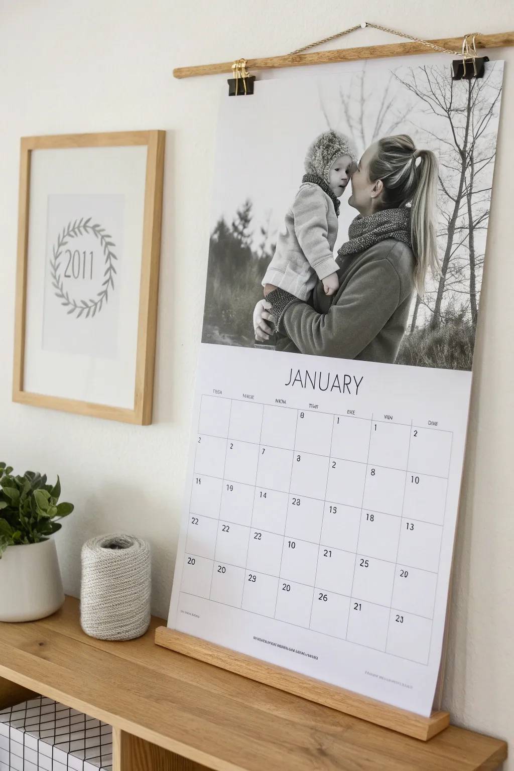 Cherish each month with memories that warm your heart. 🌿 #FamilyCalendar #MinimalistDesign