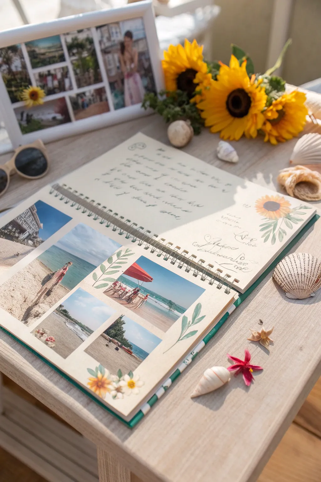 Capture the essence of summer with a stunning collage that transforms your memories into art.
