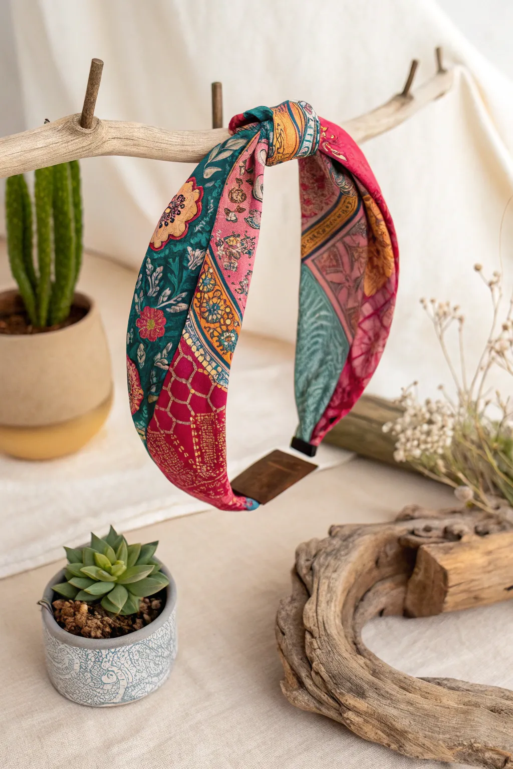 Elevate your style with a handcrafted, colorful headband—perfect for brightening up any day!