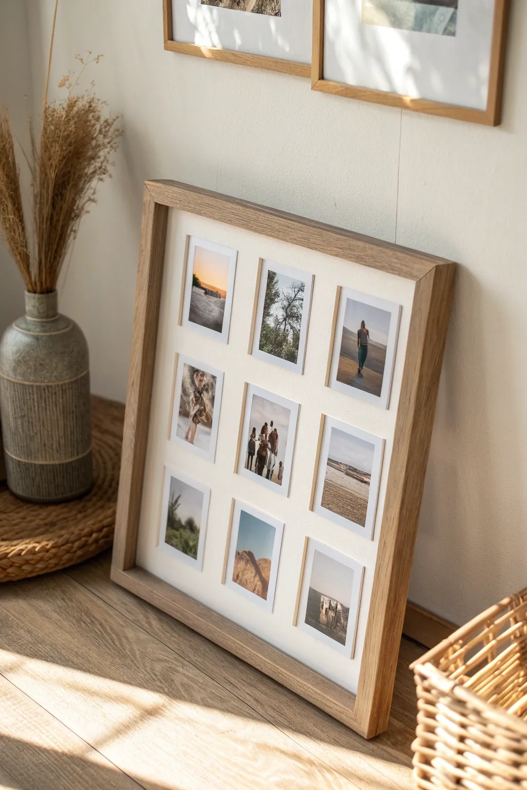 Craft a story of cherished memories with this minimalist collage frame.