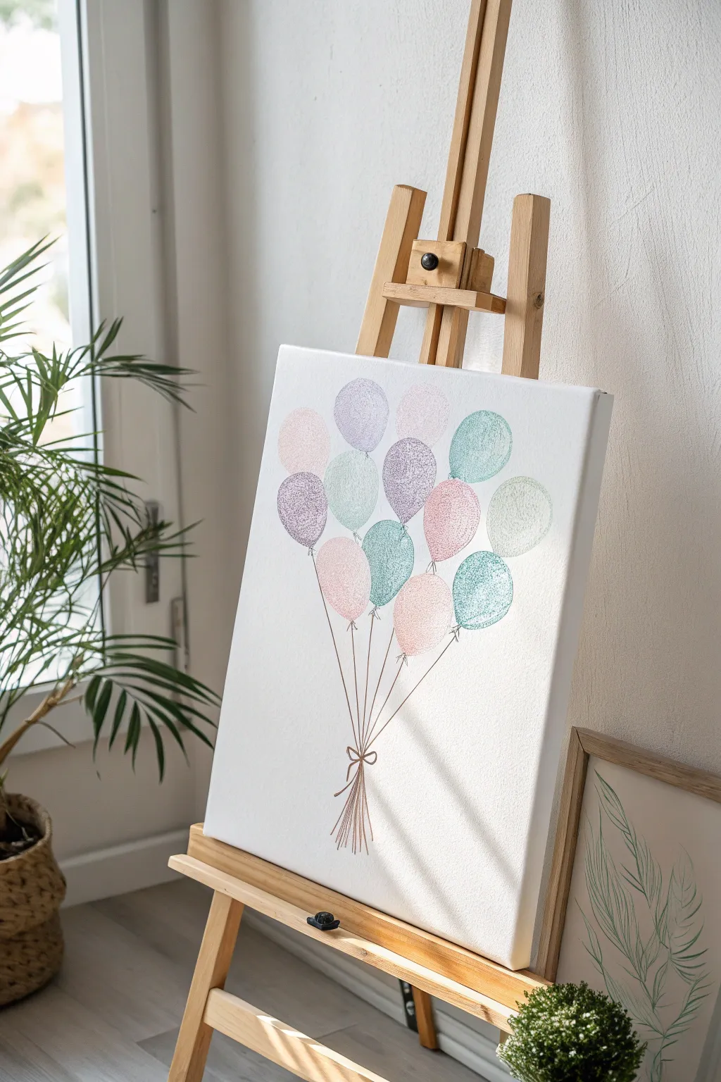 Whimsical Fingerprint Balloons: Add a touch of playful elegance to your decor.