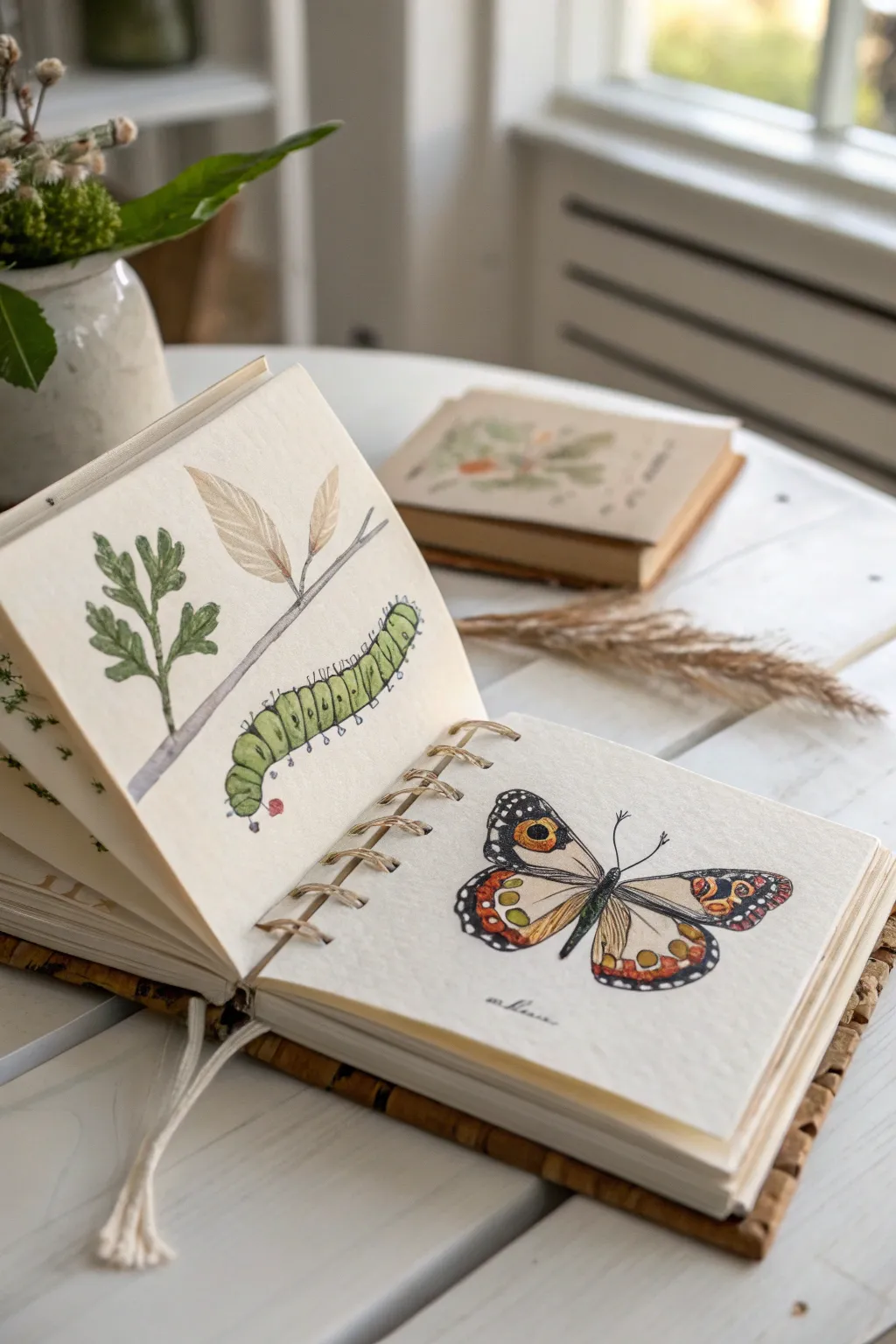 Witness the magic of metamorphosis, from caterpillar to butterfly, in this enchanting flip book.