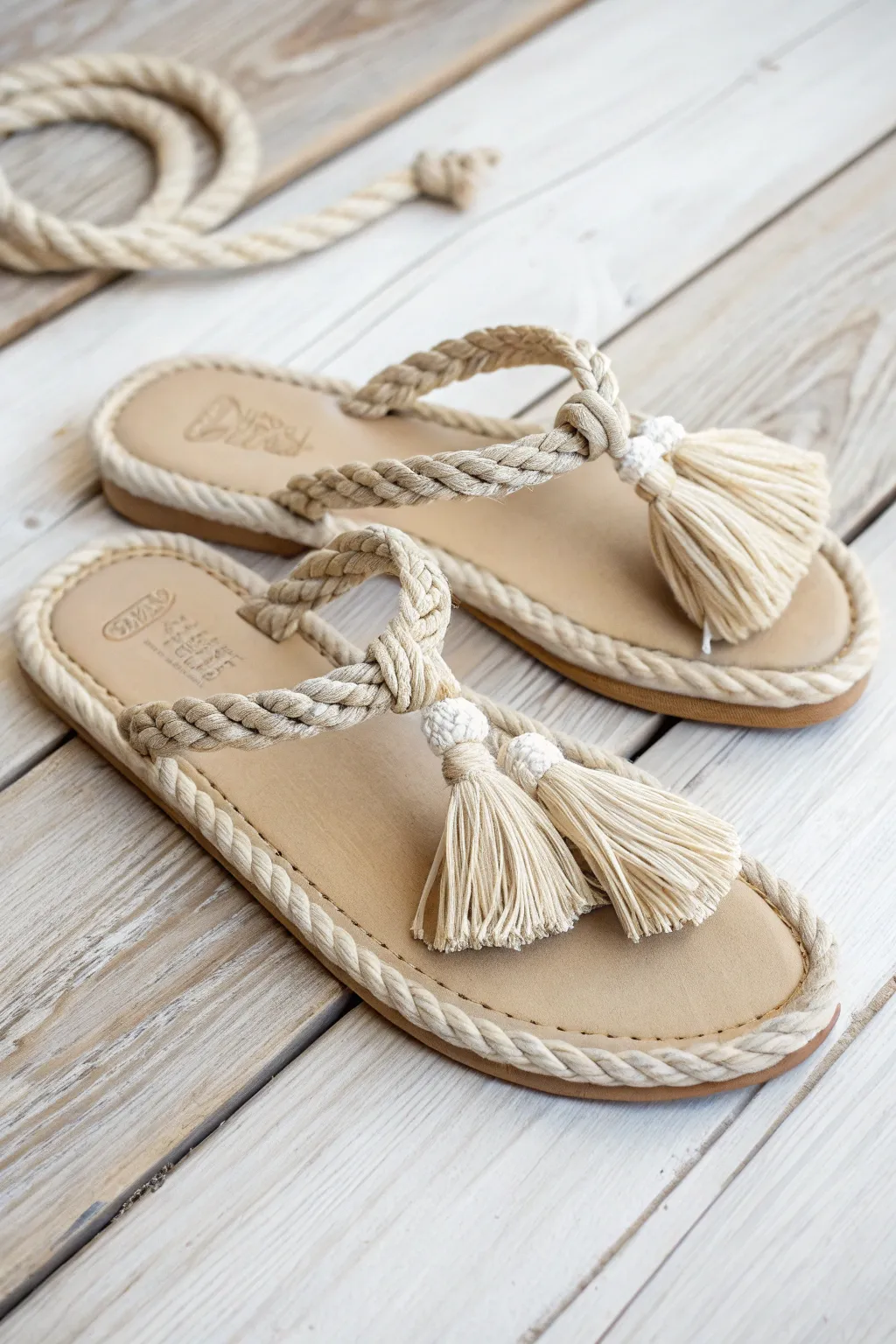 Step into style with these chic Rope Tassel Flip Flops—perfect for your next seaside adventure!