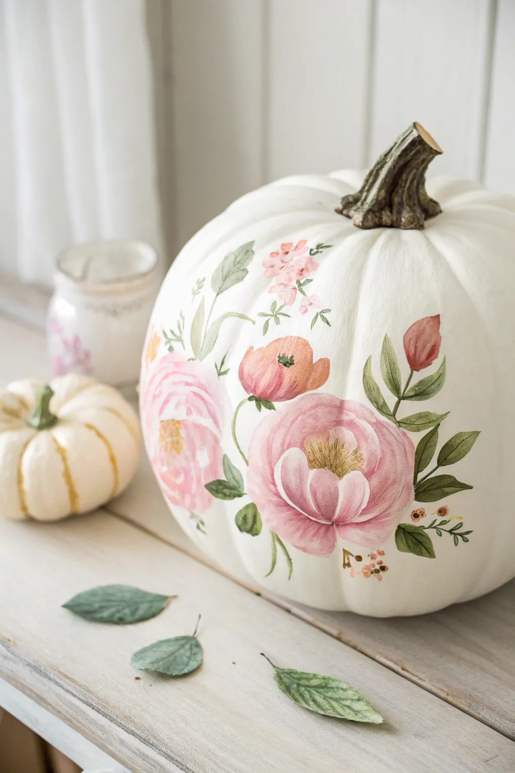 Embrace the beauty of spring this fall with pastel peony pumpkins, a delicate blend of artistry and nature.