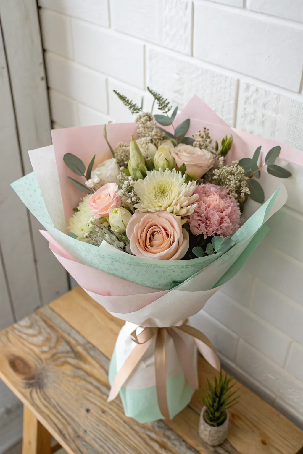 Elevate your bouquet with layered elegance – discover the art of tissue paper wrapping.
