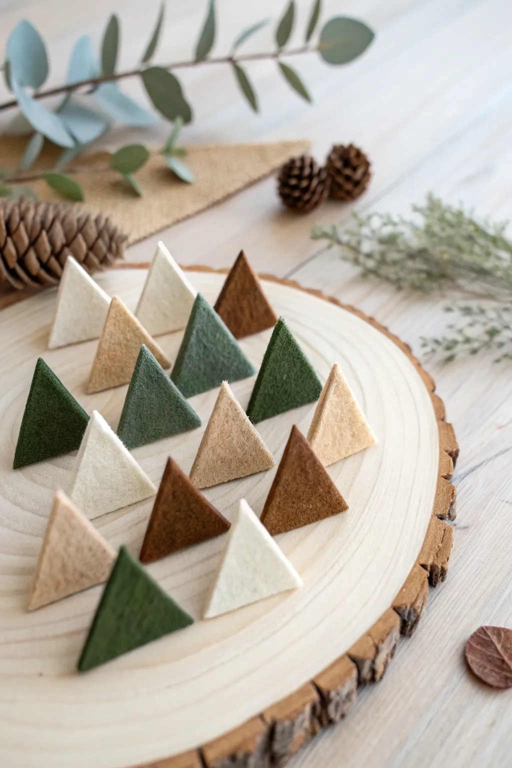Craft your own serene felt forest and let your creativity flow with simplicity and grace.