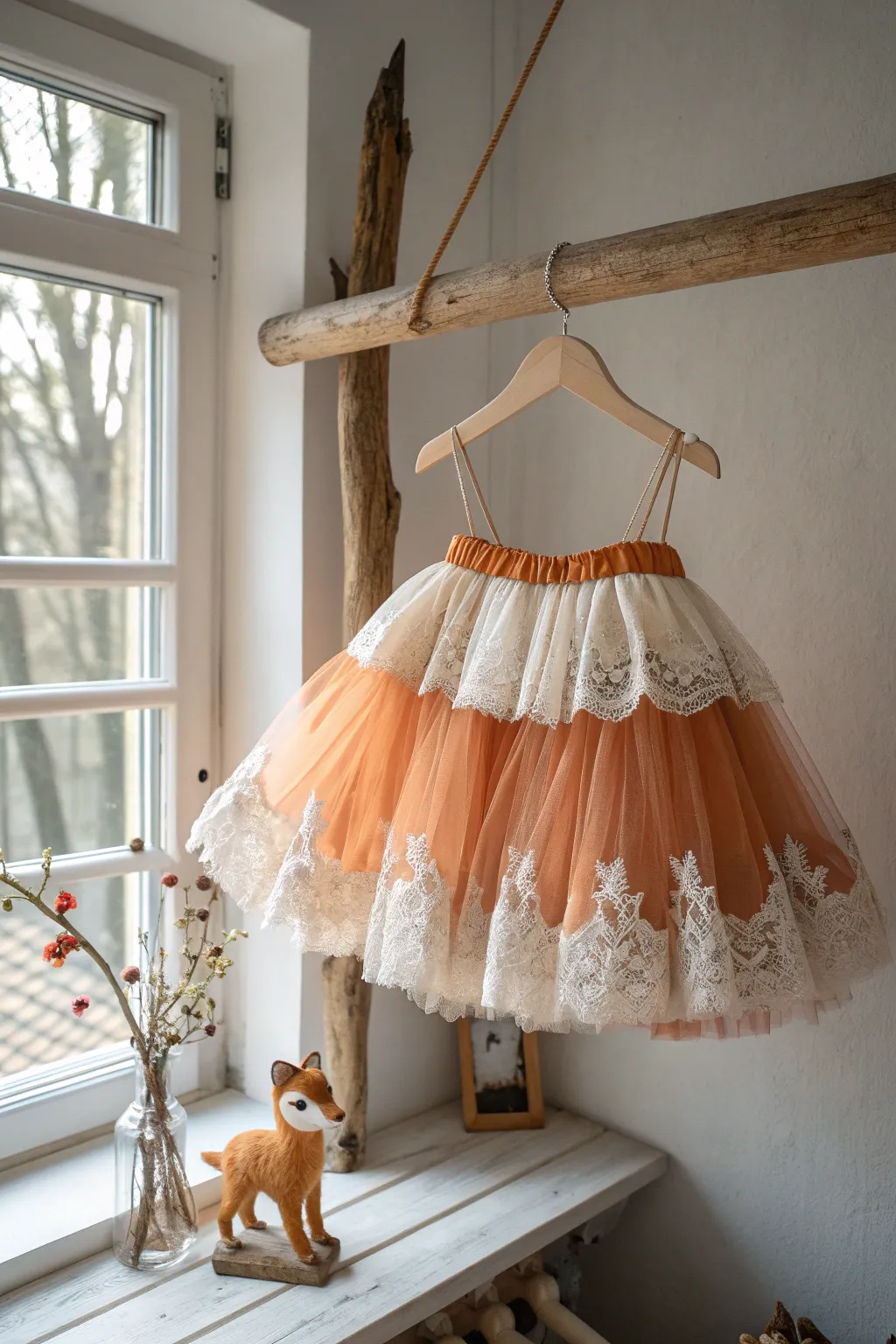 Add a playful twist to elegance with this whimsical fox tutu—perfect for a touch of enchanting charm!