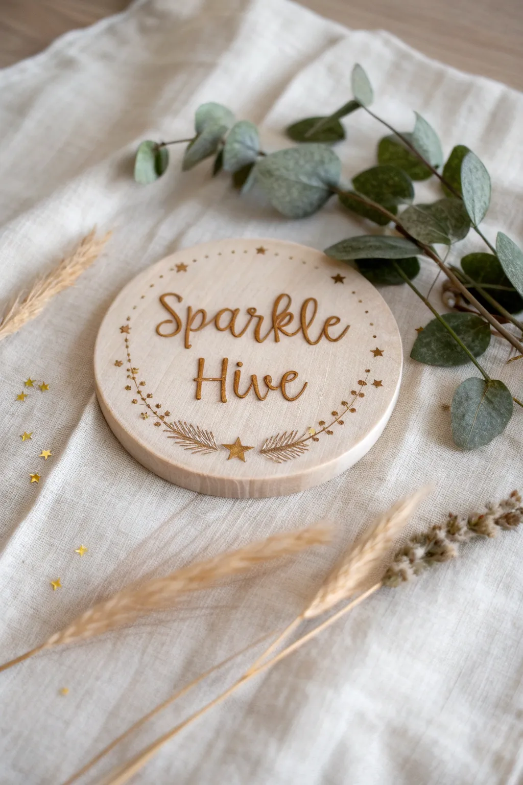 Embrace the creative buzz with 'Sparkle Hive' – where simplicity meets shimmering beauty.