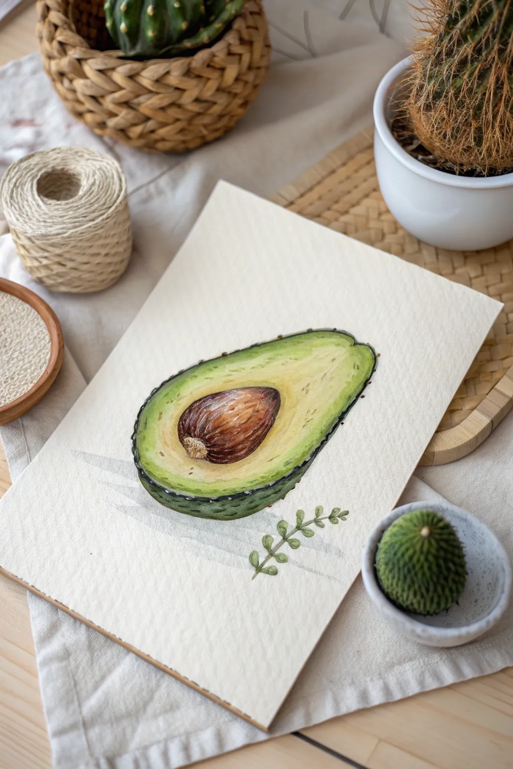 Embrace the charm of simplicity with Avocado Artistry—a perfect blend of green elegance for your home.
