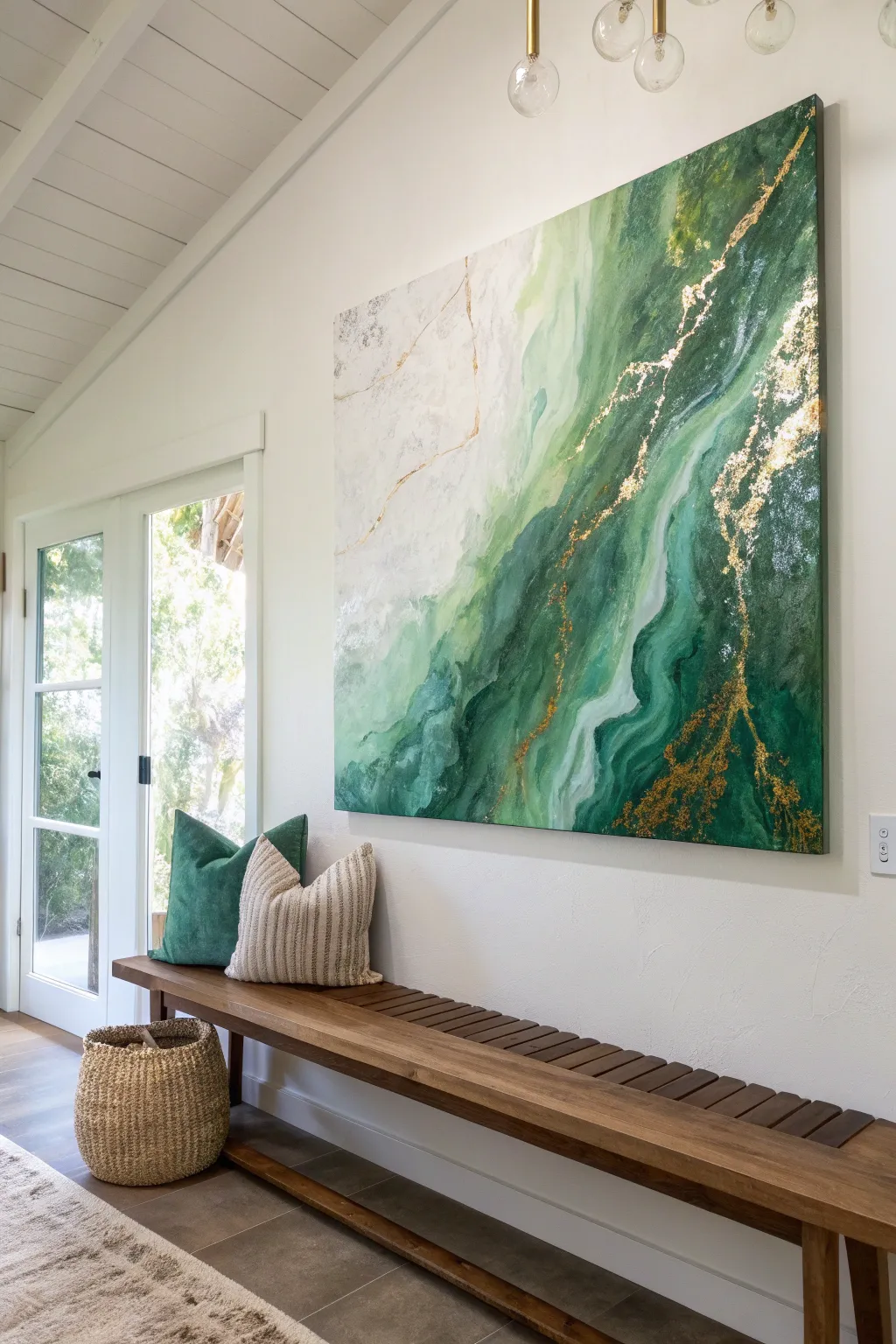 Embrace the beauty of nature with abstract green art that captivates and inspires.