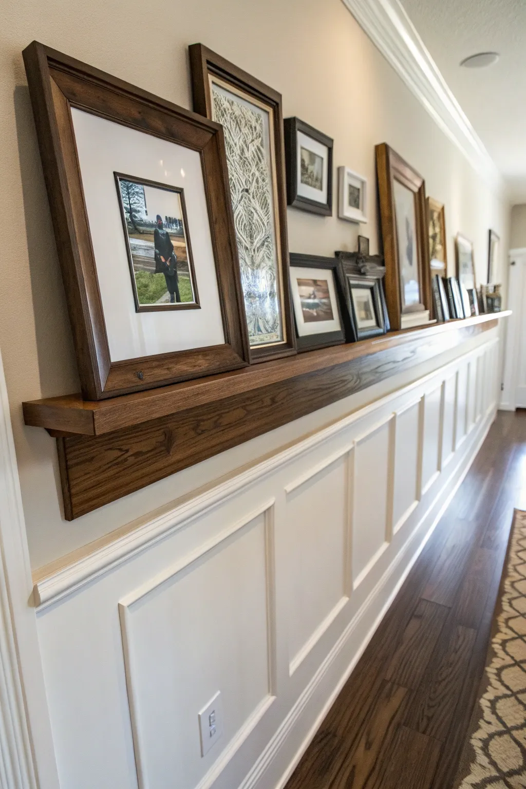 Elevate your space with a stylish picture ledge that adds both function and flair.