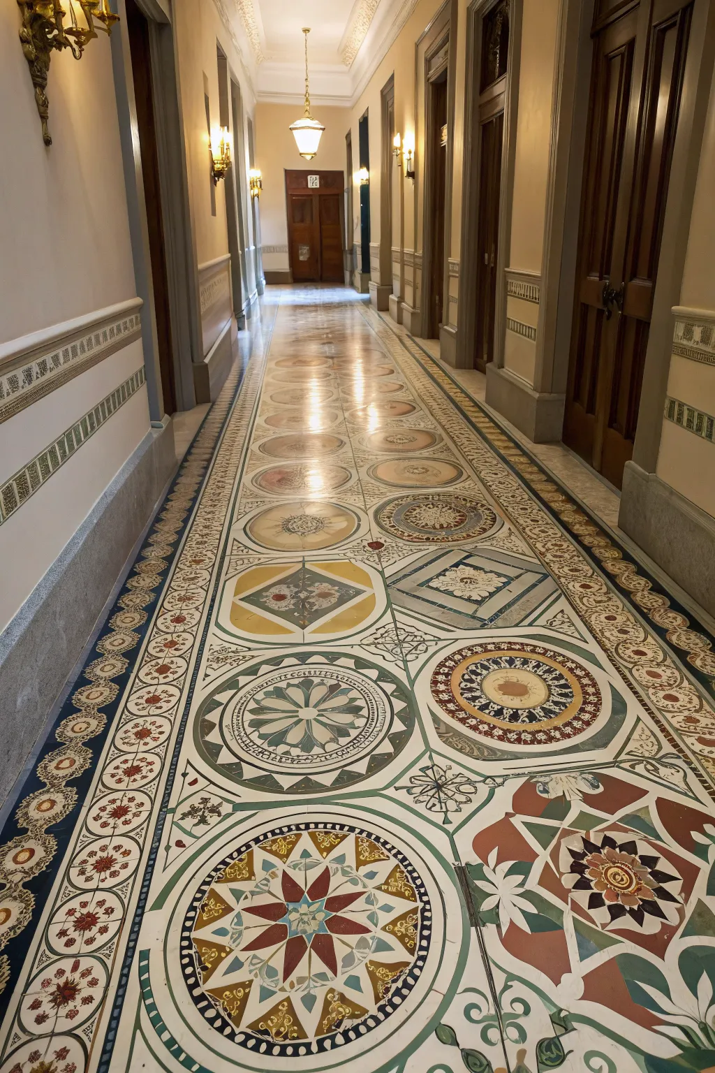 Intricate motifs add sophistication and character.