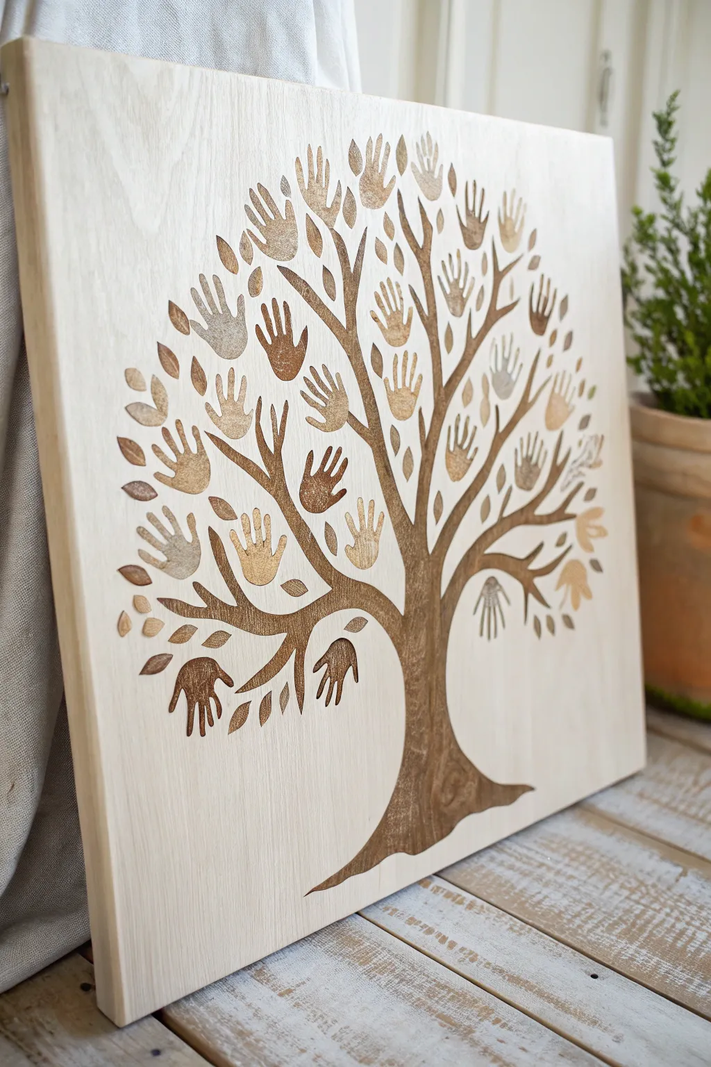 Celebrate growth and creativity with this hand-crafted Tree of Life design.