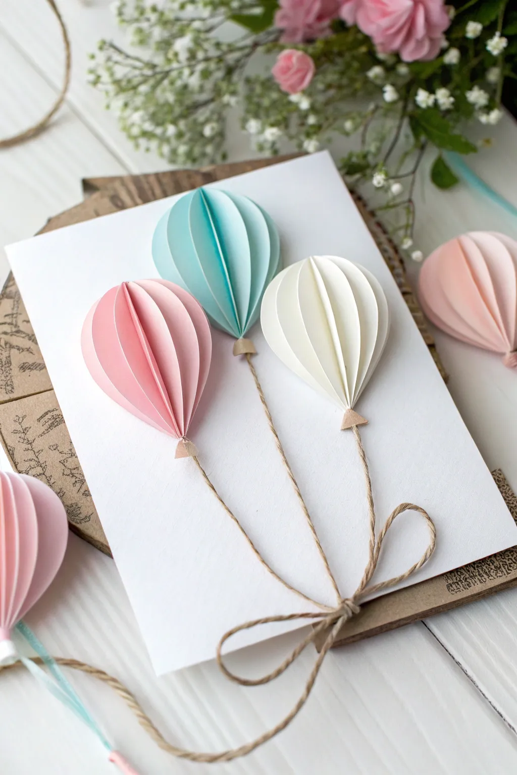 Celebrate with simplicity: Handmade balloon card designs that bring joy through minimalist charm.