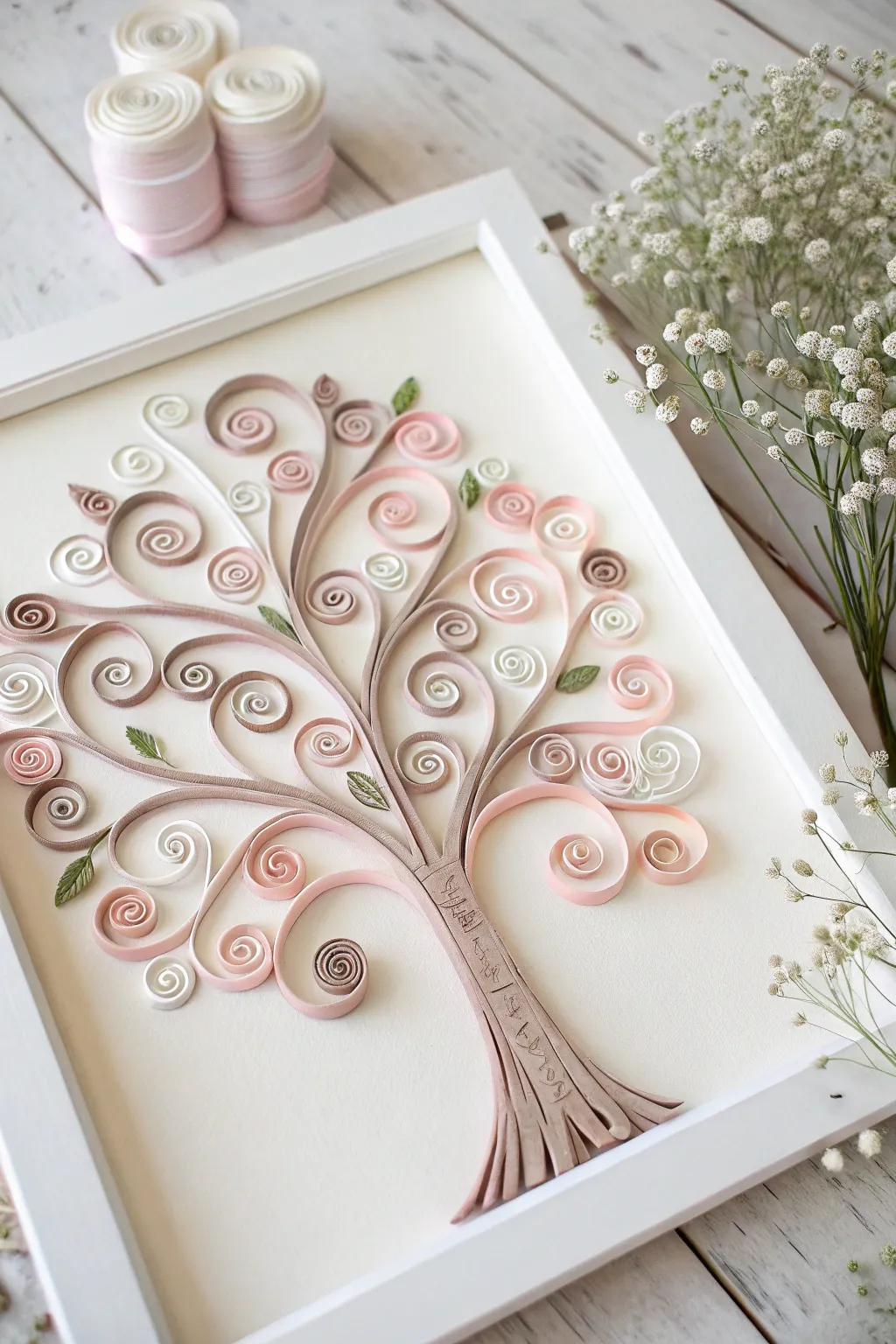 Elevate your space with the timeless elegance of quilled art. 🌿 #HandmadeBeauty #ScandiBoho