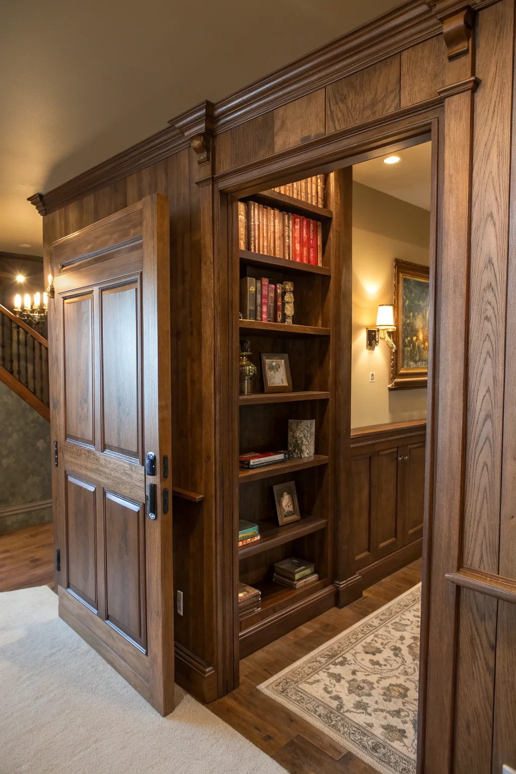 Unlock the mystery behind your books with a secret door bookshelf.