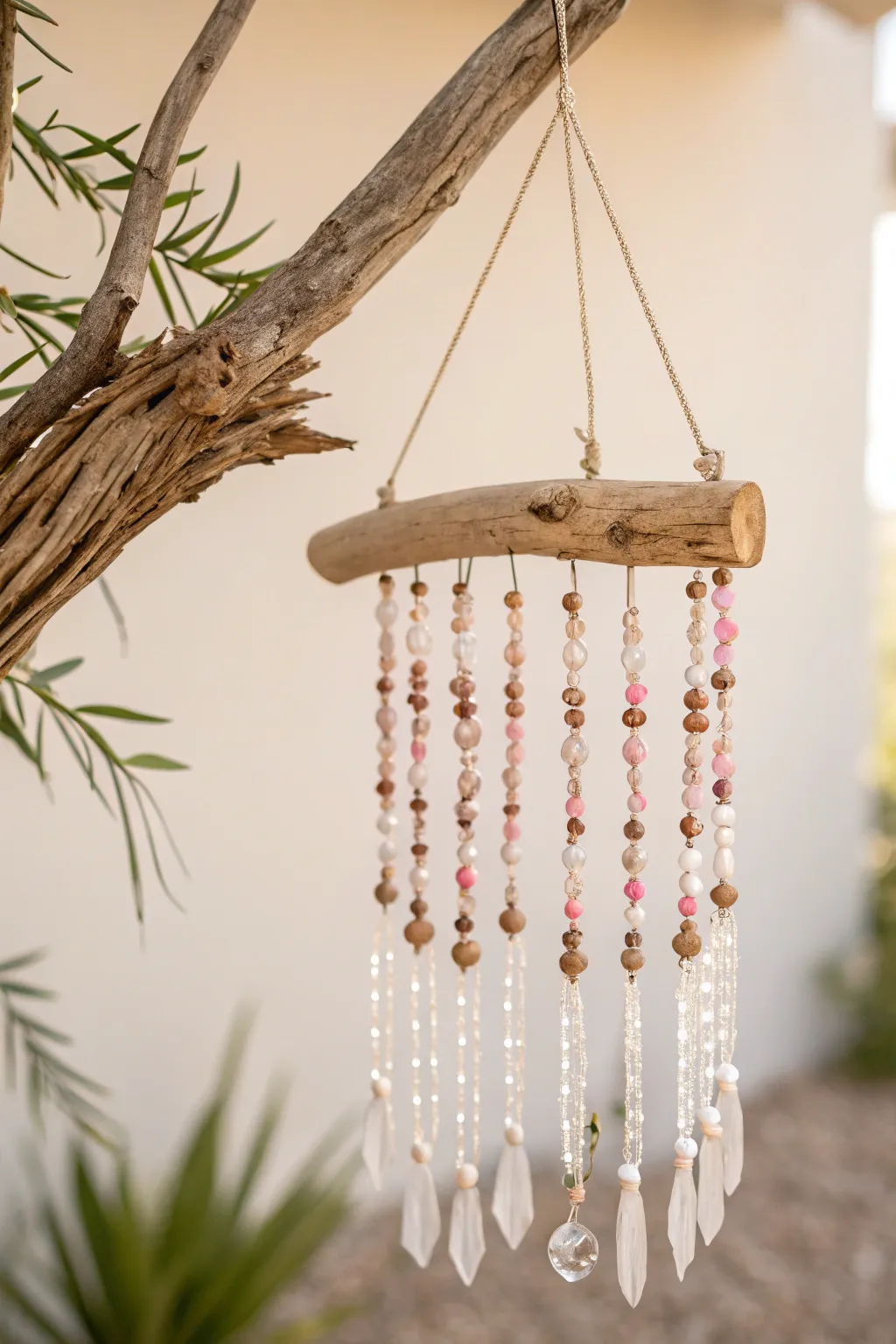 Craft serenity with your own DIY beaded wind chimes, a perfect blend of Boho charm and minimalist elegance.