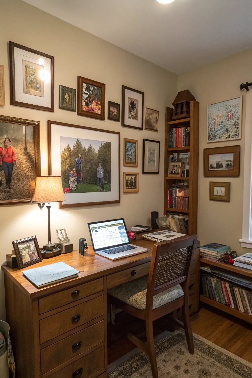 Personal touches add character to your workspace.