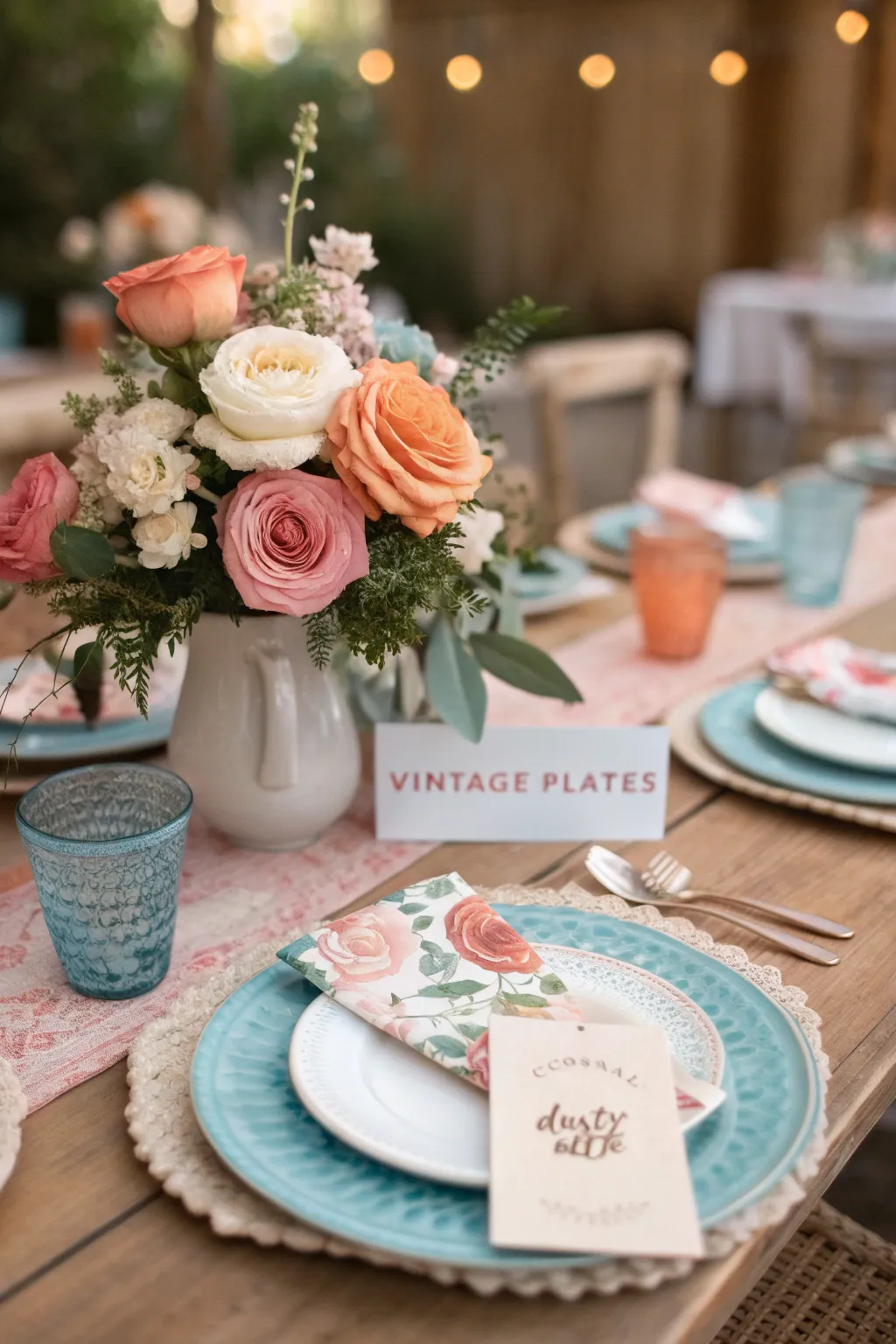 Create a dreamy bridal shower with elegant floral centerpieces and whimsical vintage touches.