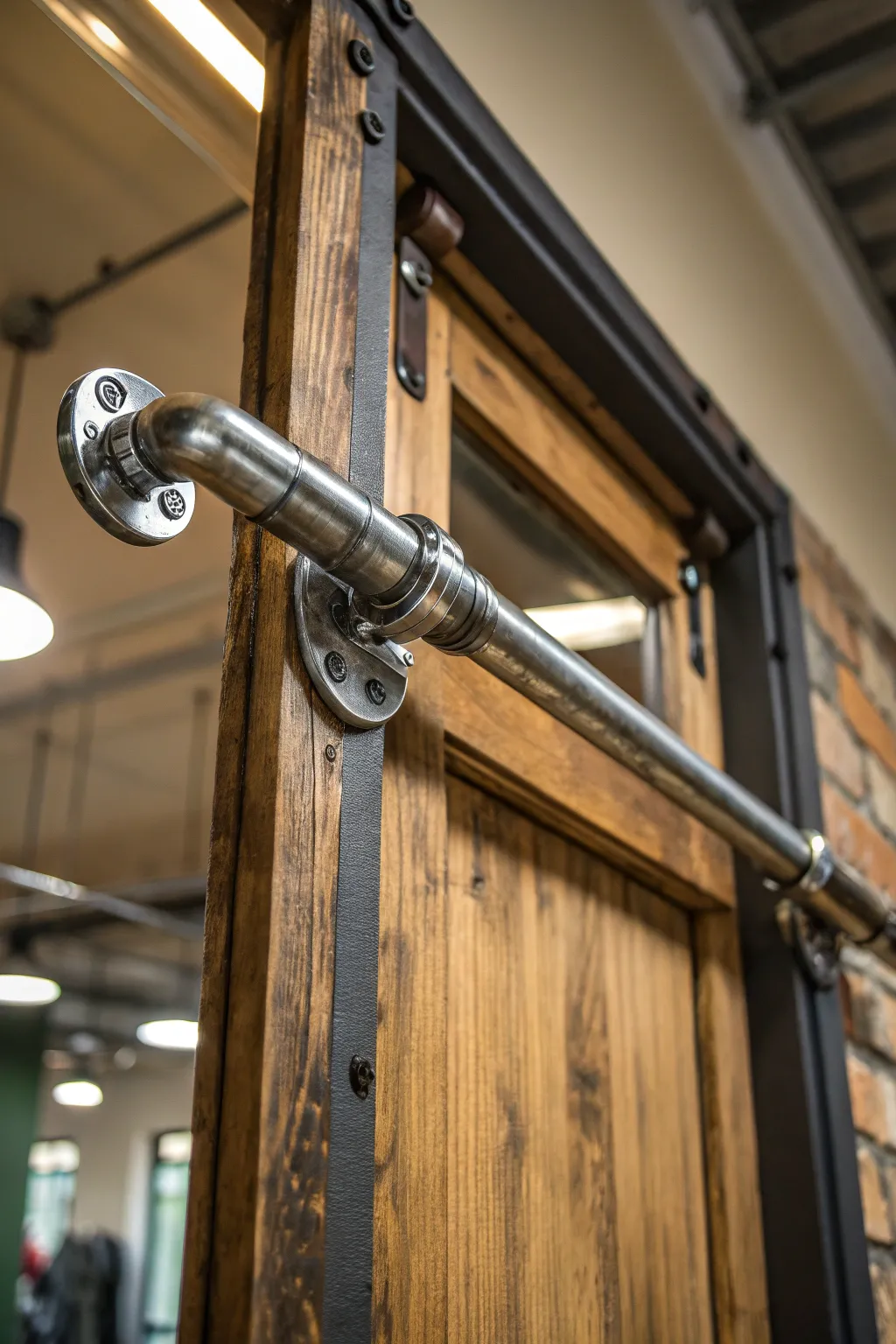 Elevate your workouts with this DIY industrial-style pull-up bar, a perfect blend of strength and craftsmanship.
