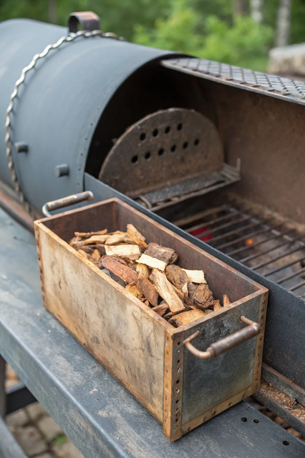 Breathe new life into your old grill with this sleek smoker box conversion.