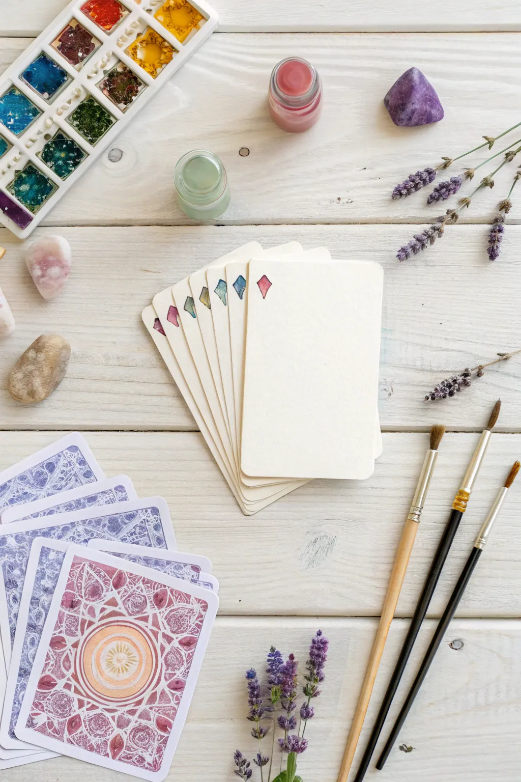 Craft your own destiny with a beautifully curated DIY tarot card kit, where simplicity meets creativity.