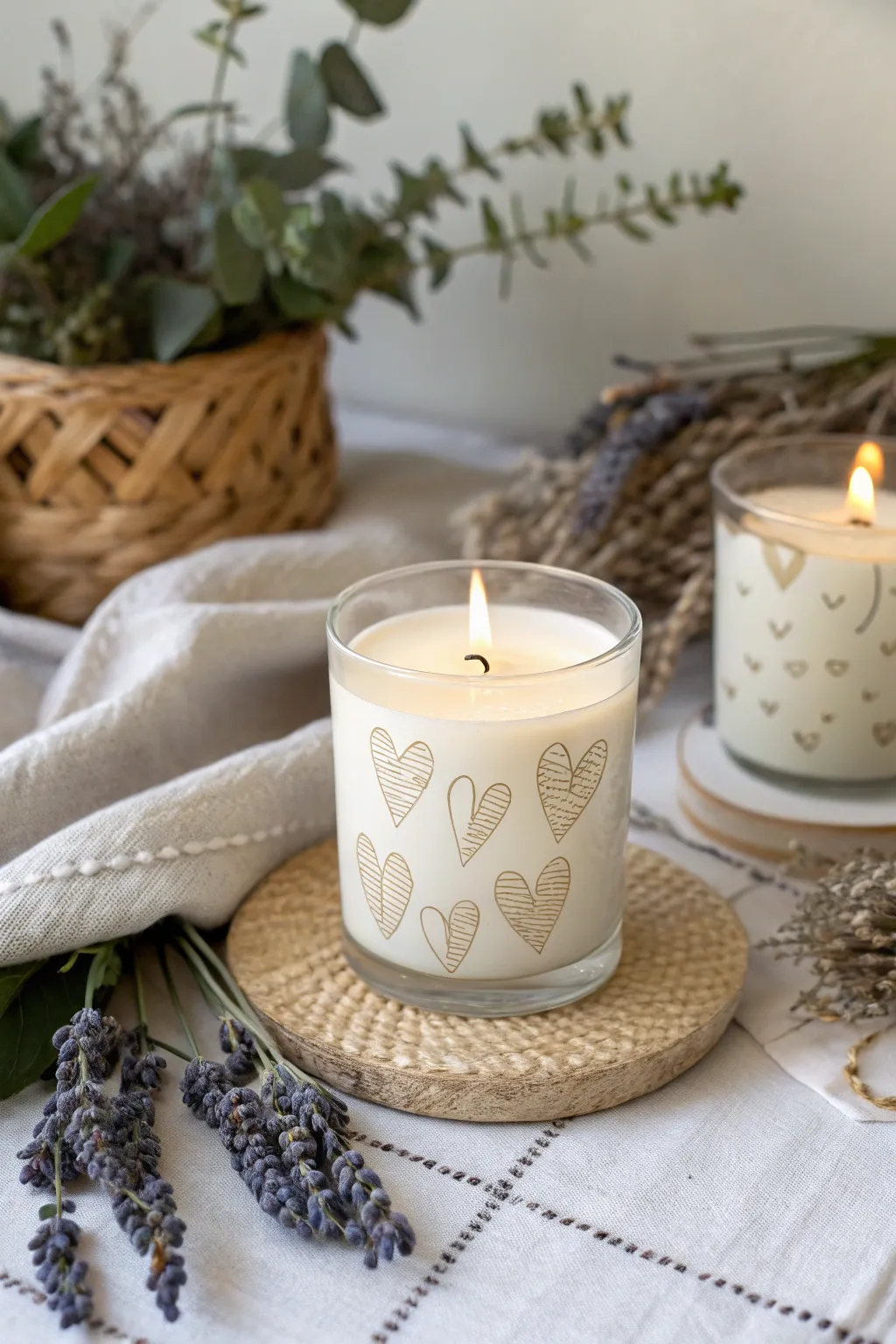 Infuse your space with love and warmth with these charming DIY scented candles. #ValentinesCraft #ScandiBoho