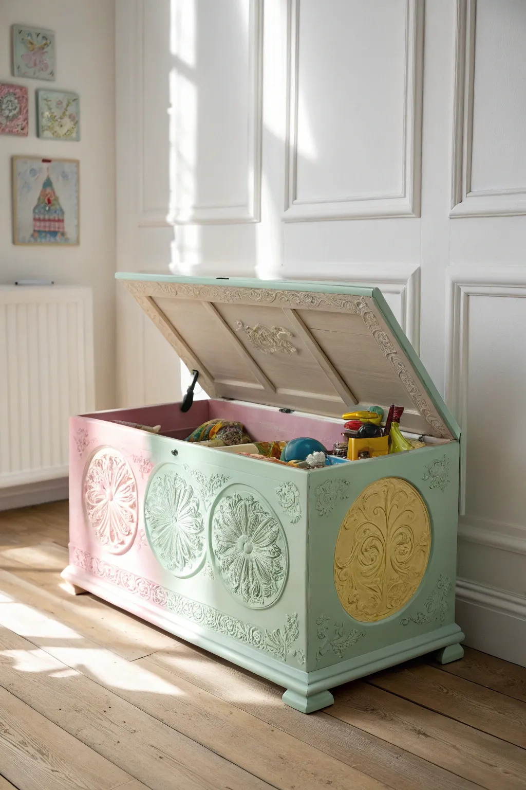 A whimsical transformation: where minimalism meets magic, perfect for tiny treasures.