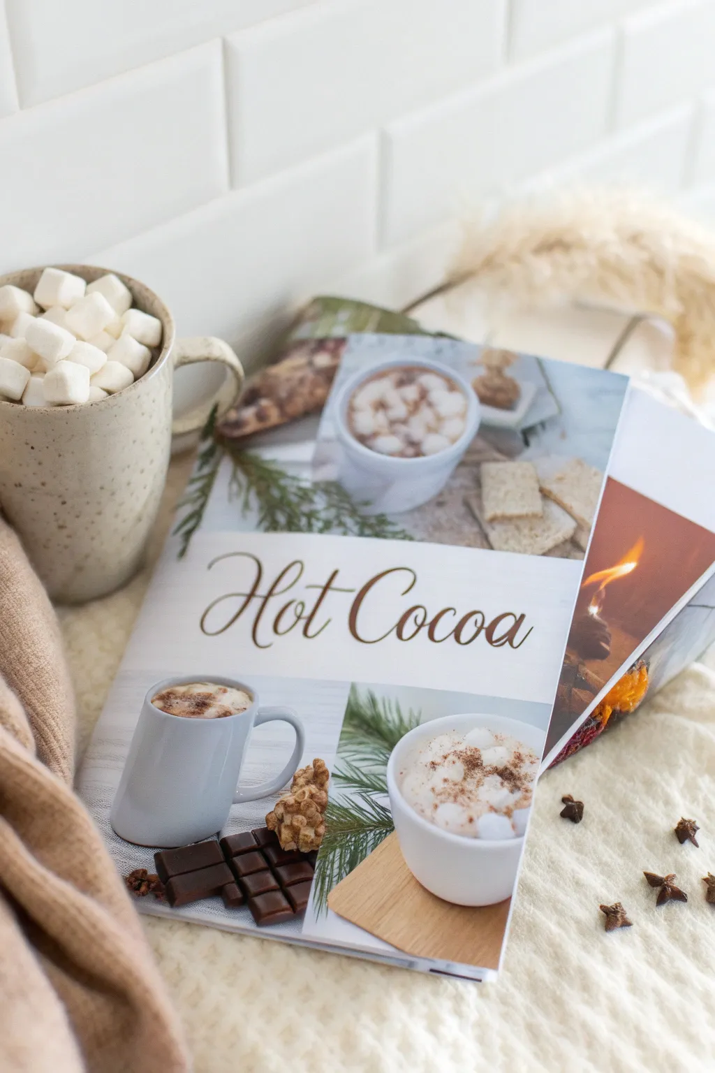 Craft your own cozy cocoa collage and add a personal touch to your holiday decor!