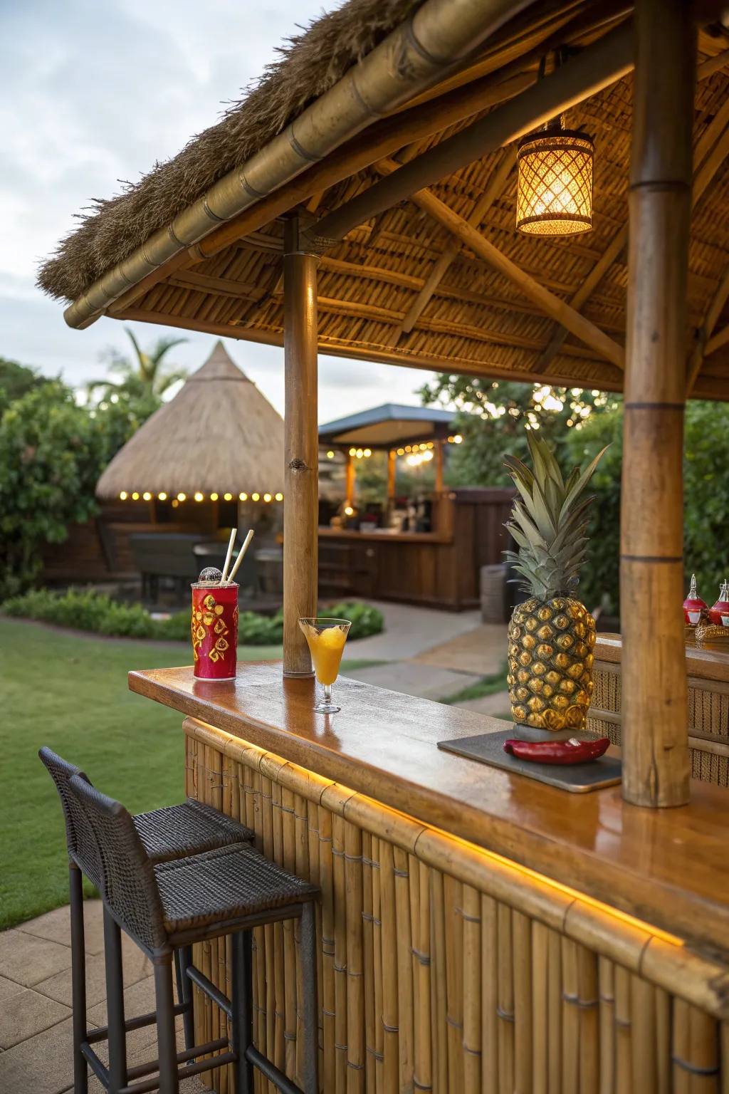 Craft your own backyard paradise with a DIY Tiki bar and savor the island vibes!