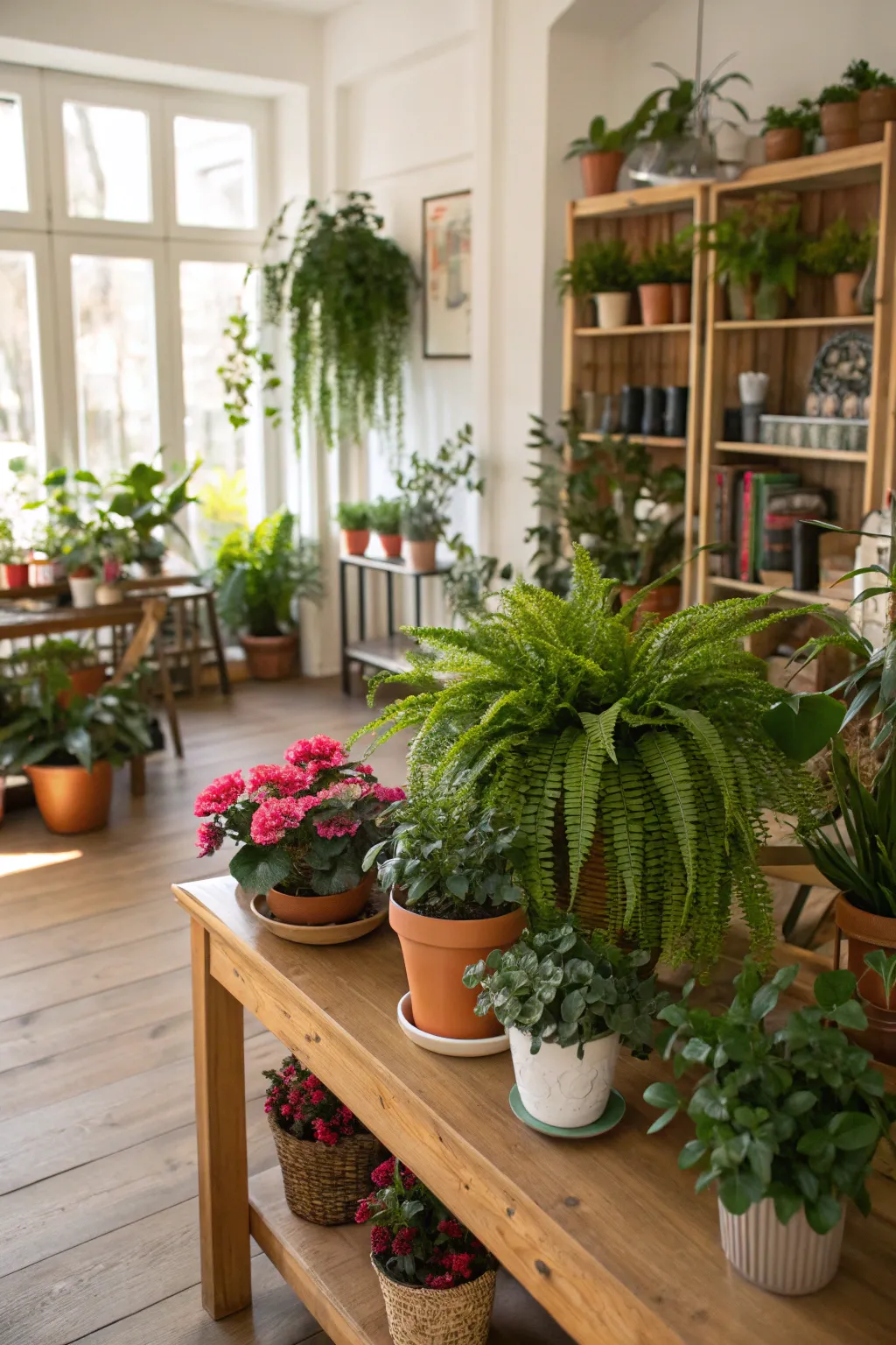 Indoor plants bring freshness and vitality to any space.