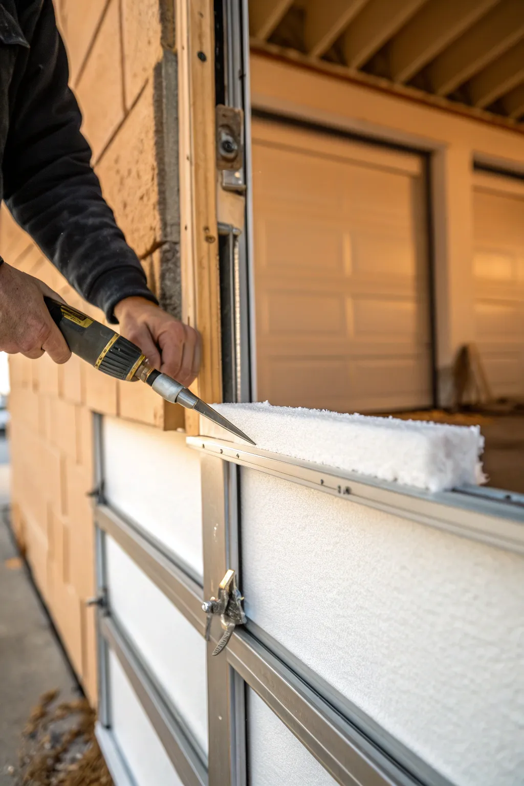 Precision in every cut: Transform your garage with custom foam insulation.