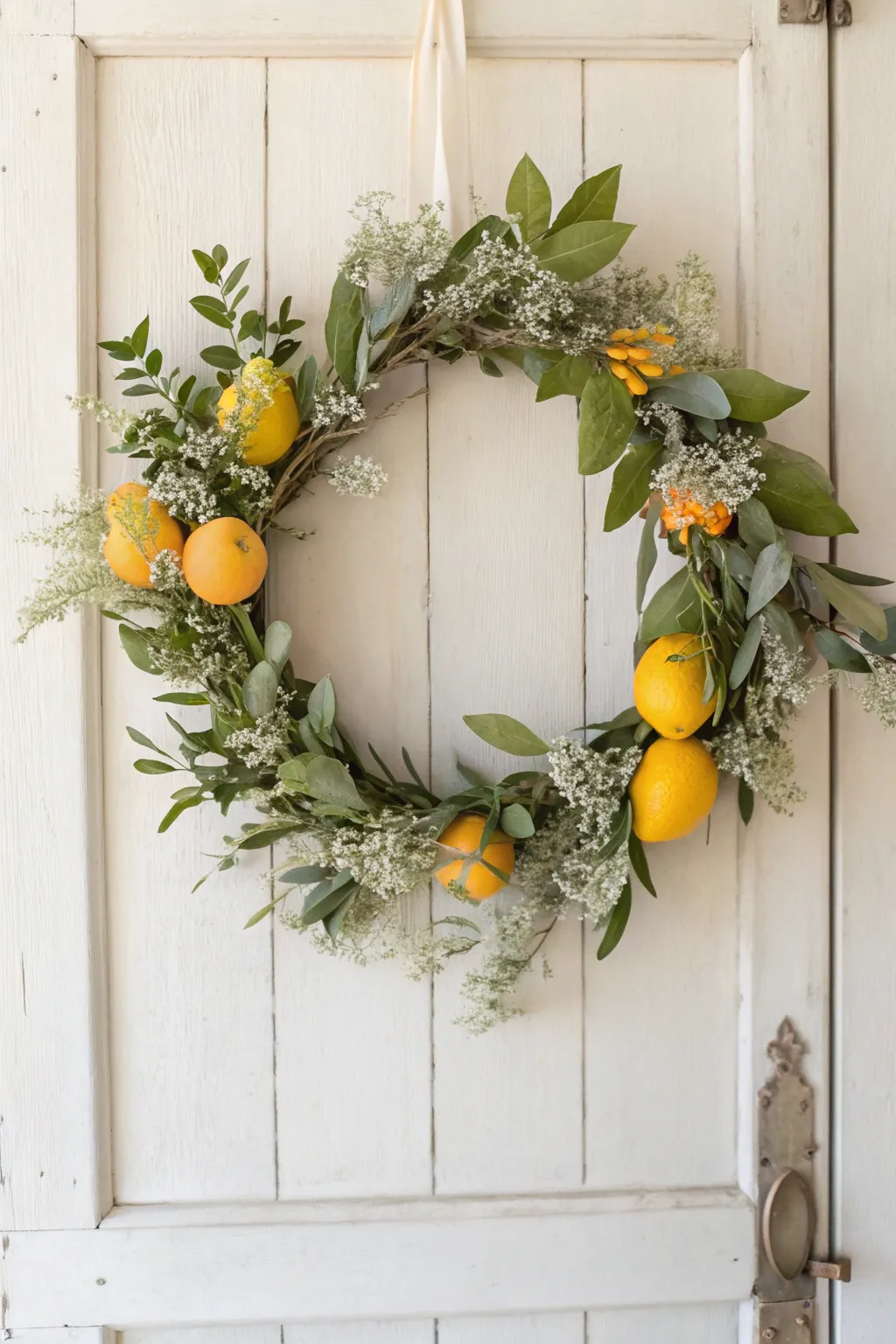 Embrace summer's zest with a Citrus Delight Wreath, a perfect blend of minimalism and vibrant Boho charm.