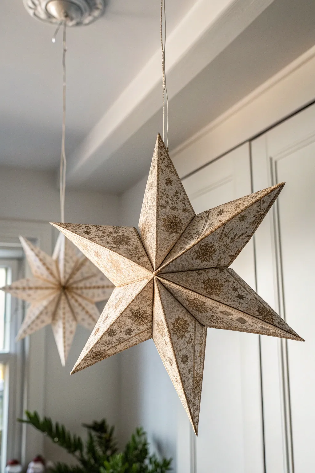 Bring a touch of celestial magic into your home with these stunning 3D paper stars.