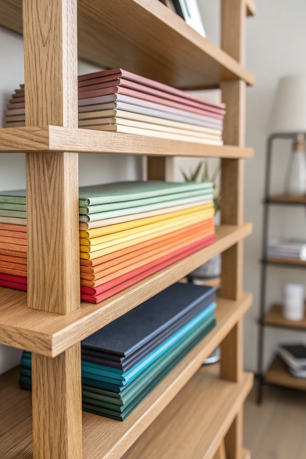 Transform your creative space with elegant shelf dividers for a clutter-free, colorful haven.