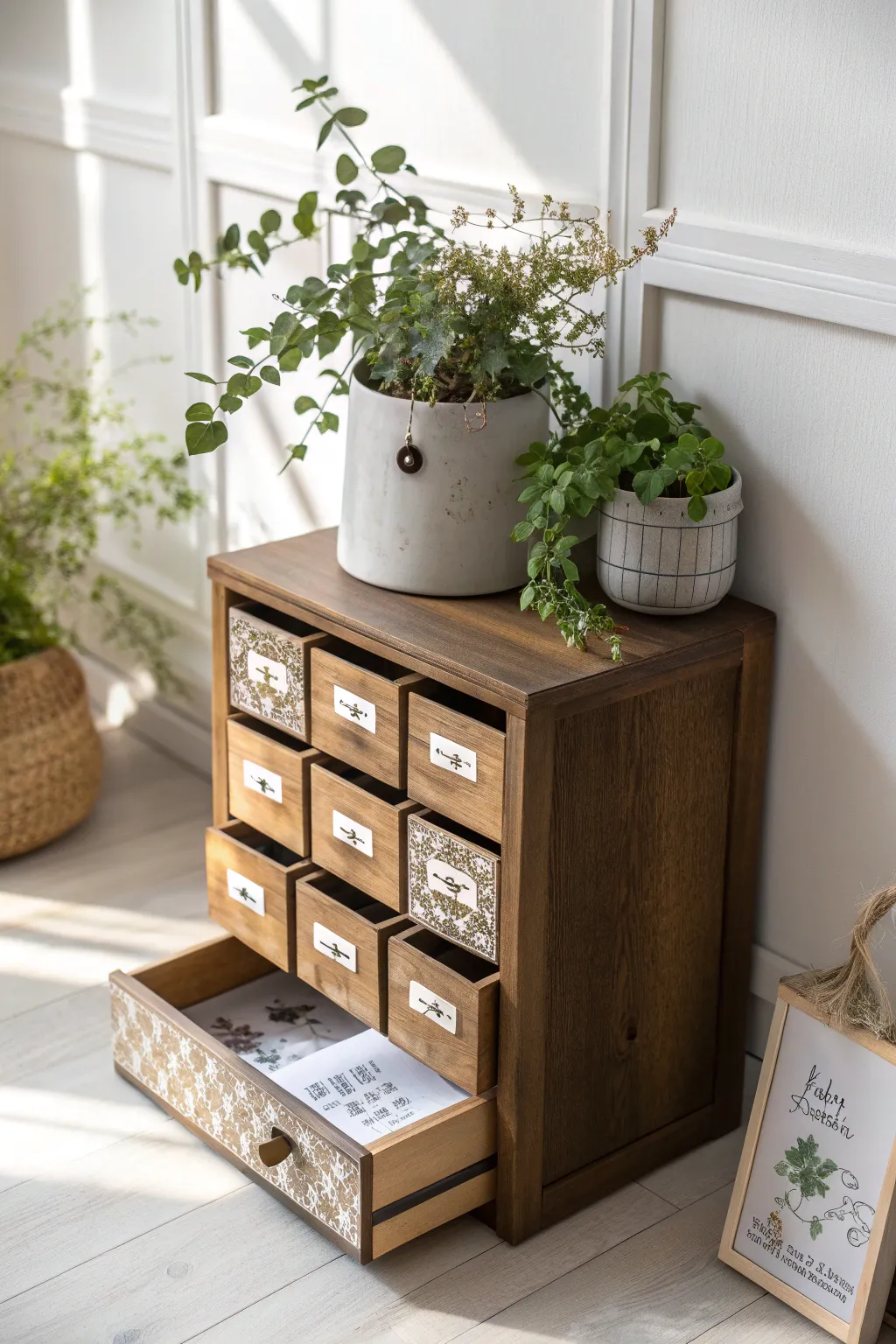 Organize your creativity: A beautifully crafted drawer system for sticker enthusiasts.
