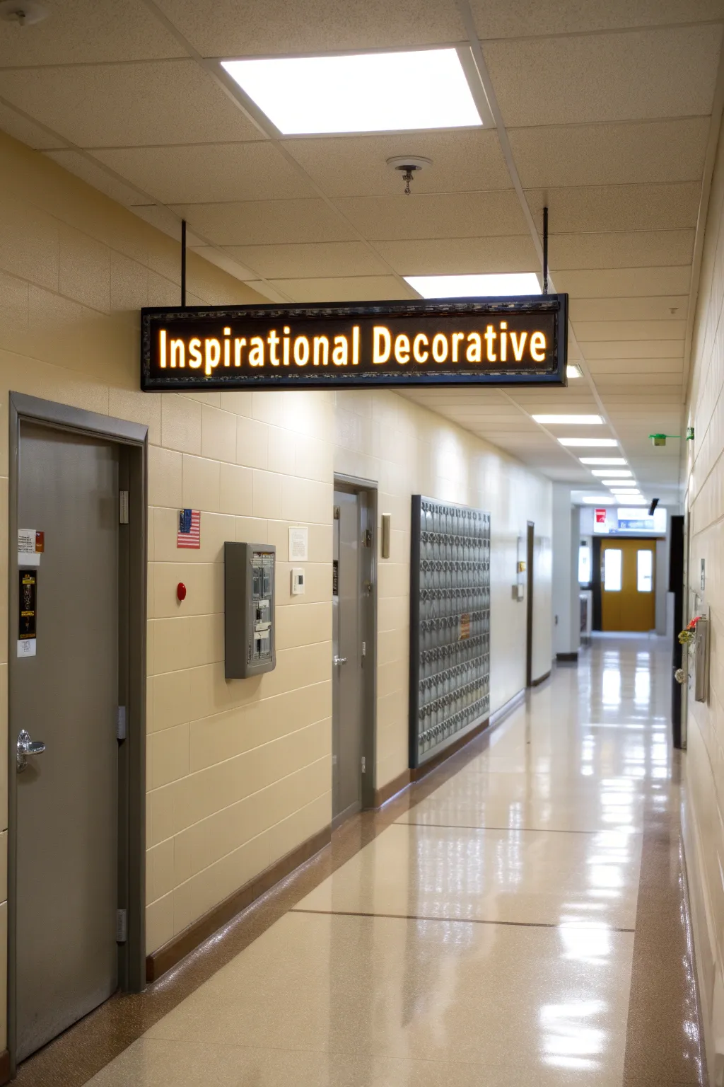 Decorative signs can turn an eyesore into an inspiring focal point.