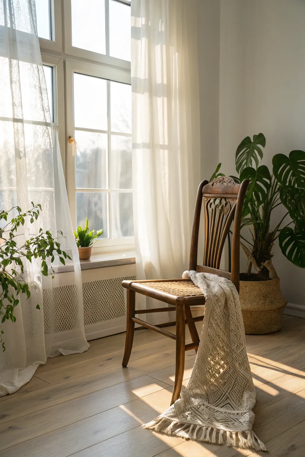 Embrace the warmth of spring with the perfect blend of natural light and minimalist charm.