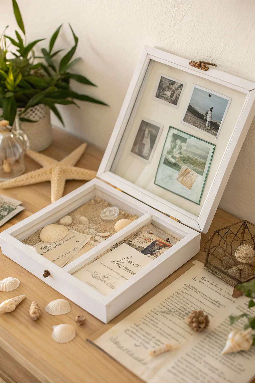 Capture cherished moments in a minimalist shadow box, where memories meet elegance.