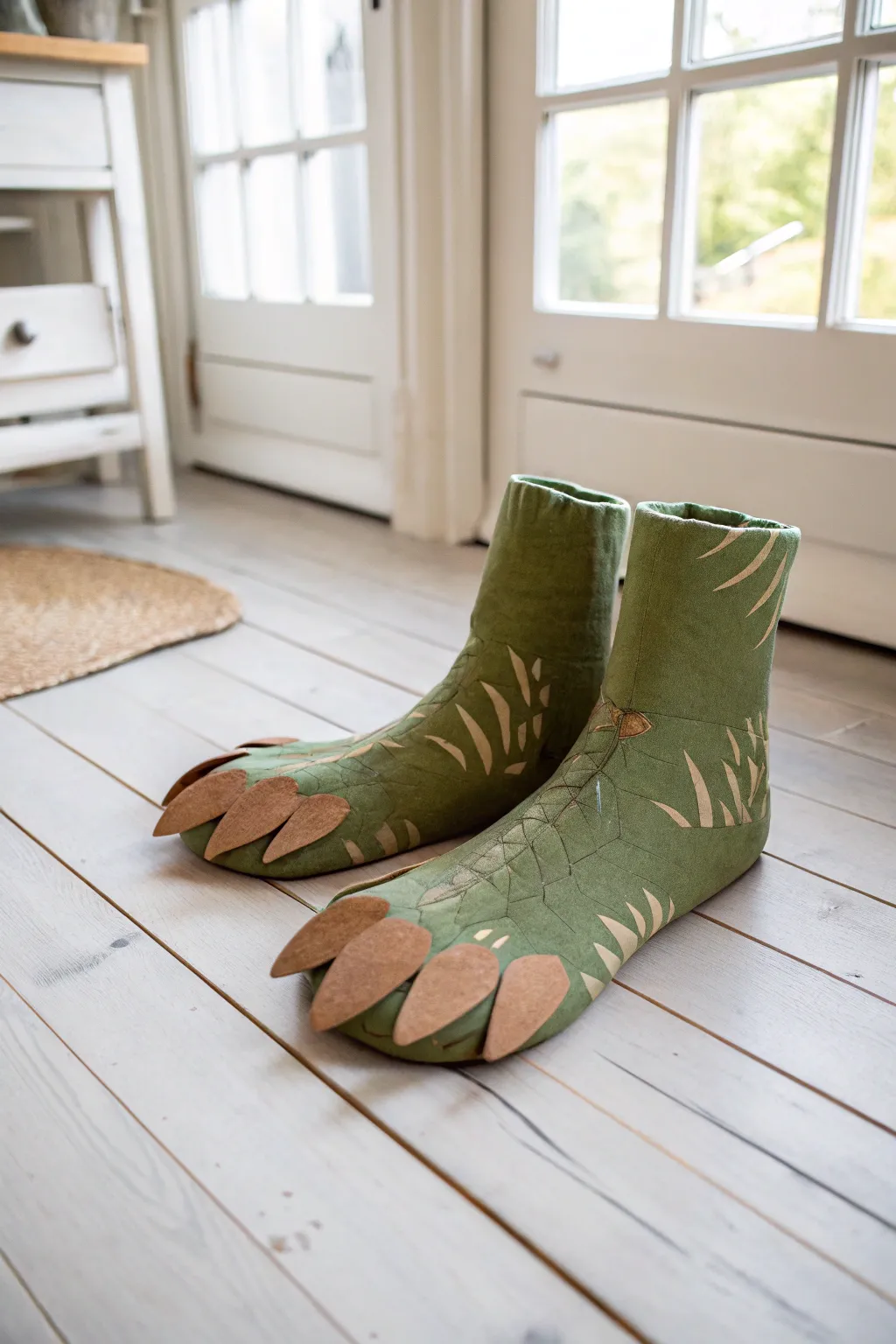 Step into adventure with these charming DIY dinosaur feet, perfect for little explorers!