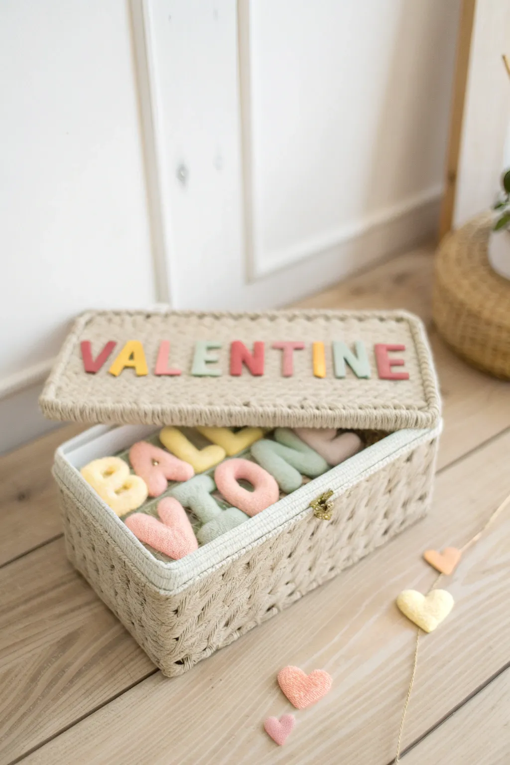 Crafting with love: Create a personalized Valentine box with a touch of Scandinavian elegance.