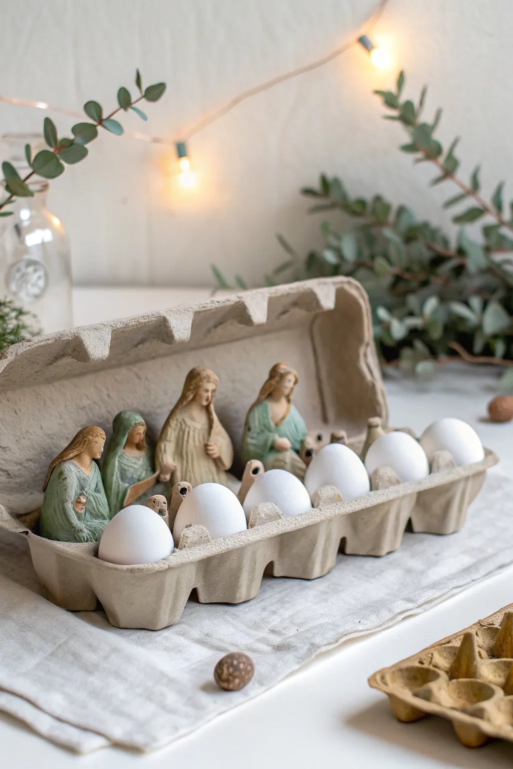 Transform everyday materials into a serene Communion diorama, where simplicity meets sacred art.