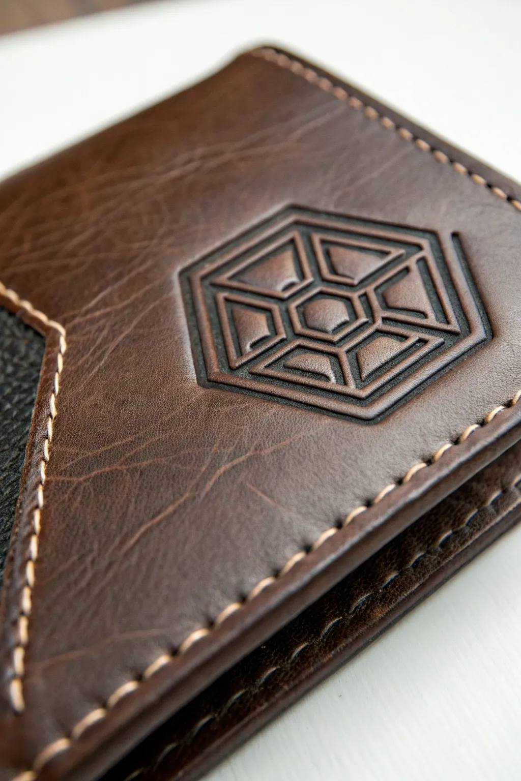 Elevate your craftsmanship with a modern edge: Hexagonal patterns bring a chic touch to leather designs.