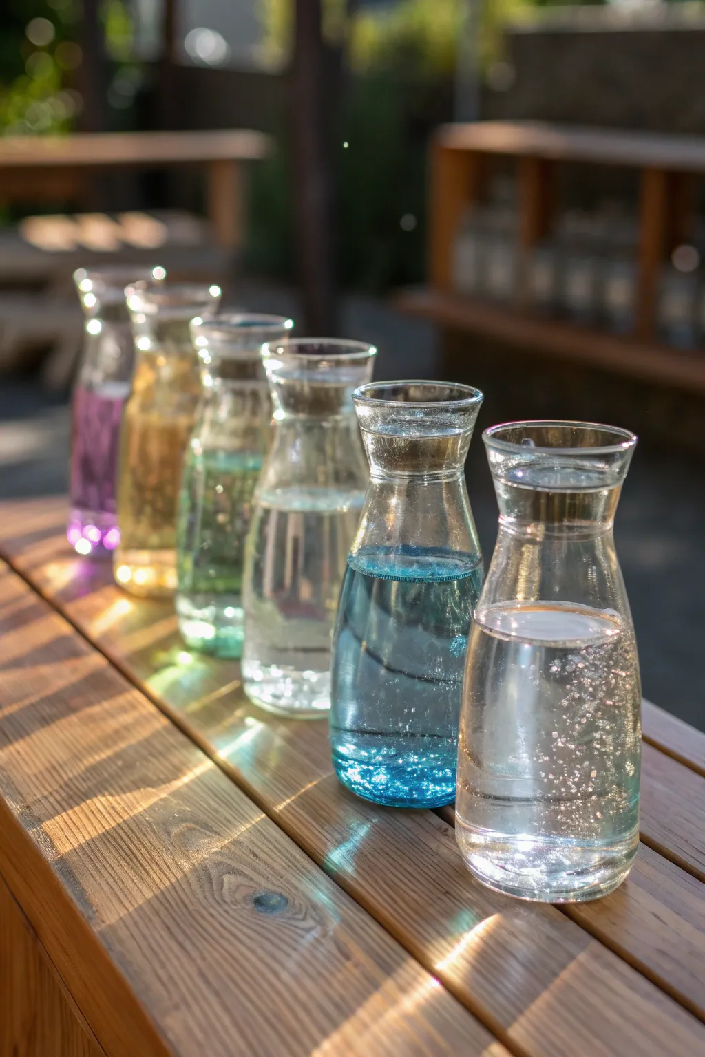 Discover the melody in craftsmanship with a stunning water glass xylophone.