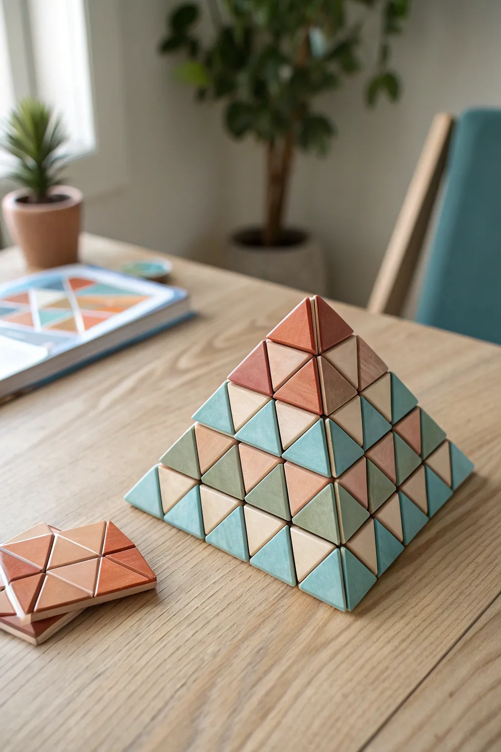 Craft your own geometric masterpiece with magnetic tiles – where simplicity meets elegance in design.