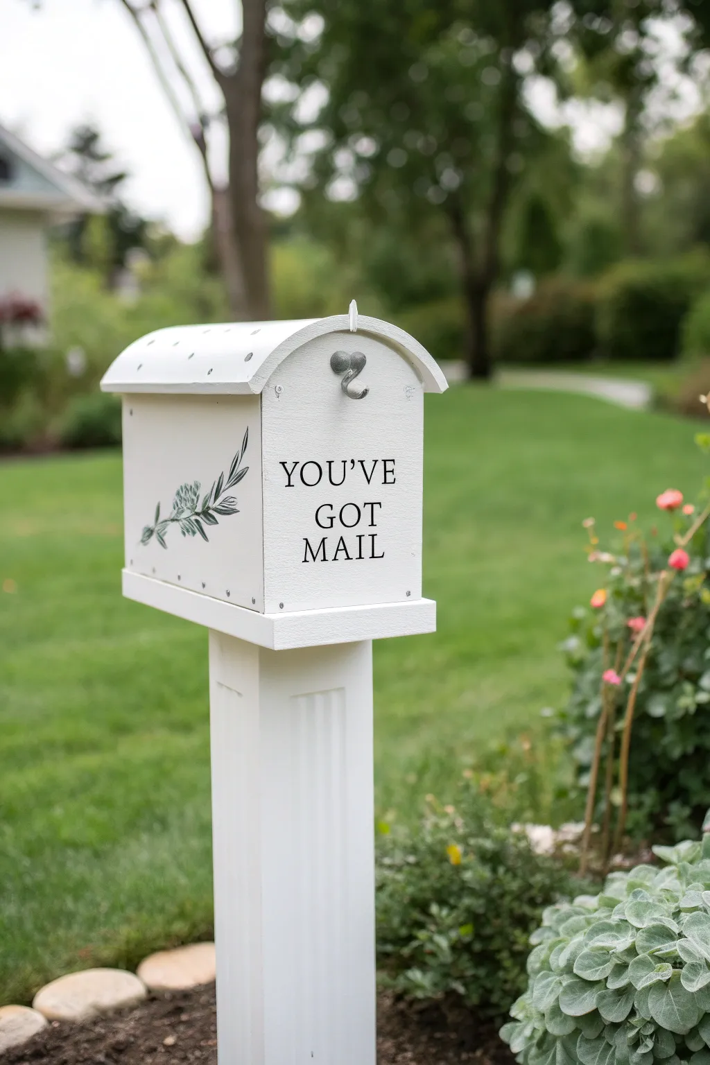 Add a touch of whimsy to your front yard with a stylish mailbox that speaks volumes. 🌿📬 #ScandinavianDesign #BohoChic