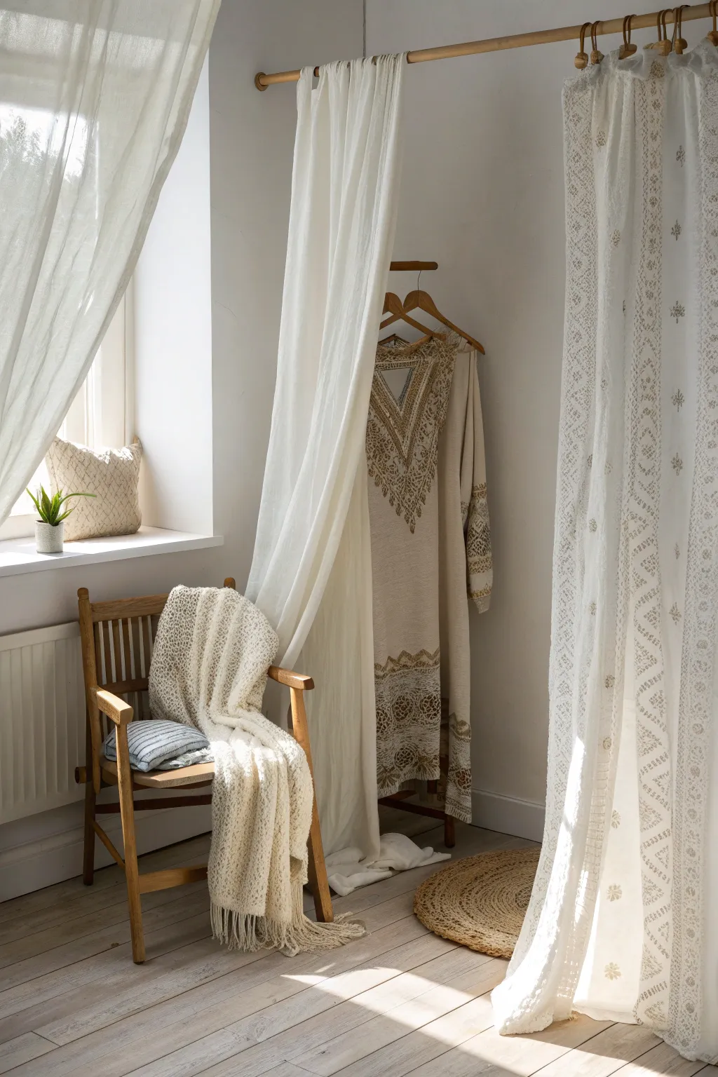 Transform your space with a dreamy curtain cloister—where privacy meets style. 🌿✨